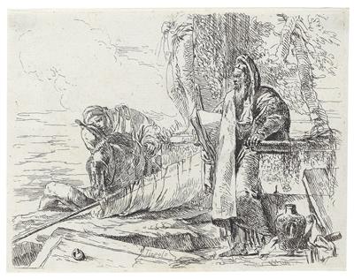 Giovanni Battista Tiepolo - Meisterzeichnungen und Druckgraphik bis 1900, Aquarelle, Miniaturen