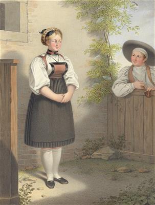 Johann Stephan Decker - Mistrovské kresby, Tisky do roku 1900, Akvarely a miniatury