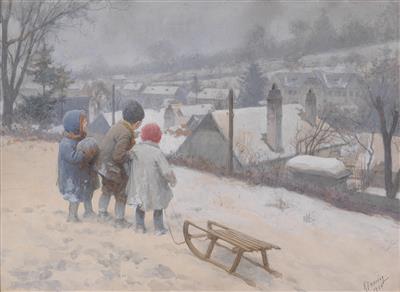 Karl Feiertag * - Mistrovské kresby, Tisky do roku 1900, Akvarely a miniatury