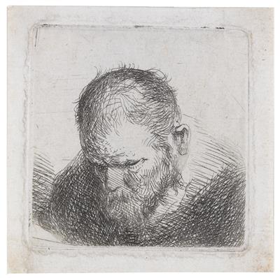 Rembrandt Harmensz van Rijn Schule - Meisterzeichnungen und Druckgraphik bis 1900, Aquarelle, Miniaturen