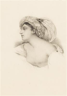 Attributed to Achille Deveria - Master Drawings, Prints before 1900, Watercolours, Miniatures