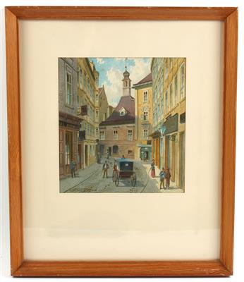Franz Gerasch - Mistrovské kresby, Tisky do roku 1900, Akvarely a miniatury