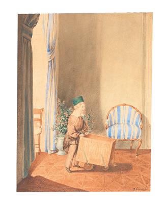 Franz Heinrich - Mistrovské kresby, Tisky do roku 1900, Akvarely a miniatury