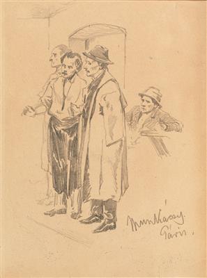 Michael von Munkacsy - Meisterzeichnungen und Druckgraphik bis 1900, Aquarelle u. Miniaturen