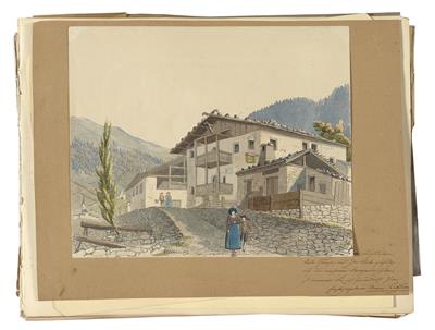 Austria c. 1850 - Mistrovské kresby, Tisky do roku 1900, Akvarely a miniatury