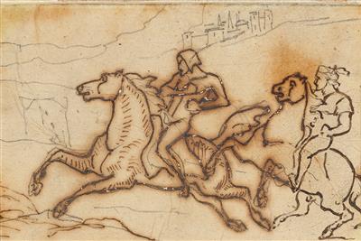 Attributed to Theodore Gericault - Master Drawings, Prints before 1900, Watercolours, Miniatures