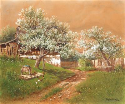 Vincenz Hawlicek - Mistrovské kresby, Tisky do roku 1900, Akvarely a miniatury