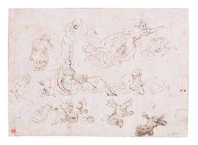 Agostino Carracci - Disegni e stampe fino al 1900, acquarelli e miniature