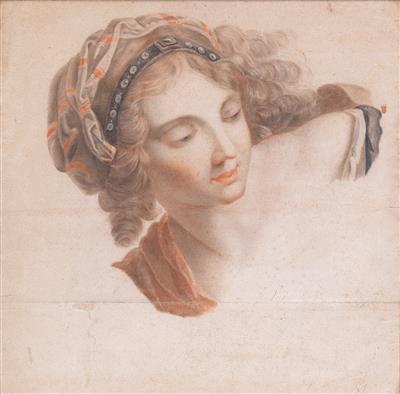 Französische Schule, um 1800 - Meisterzeichnungen und Druckgraphik bis 1900, Aquarelle, Miniaturen