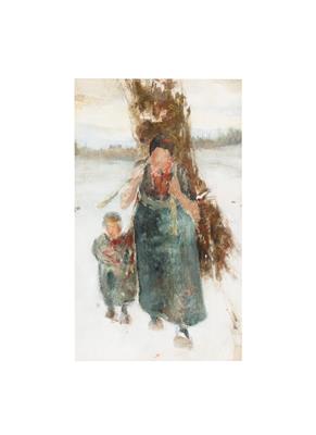 George Hendrik Breitner - Mistrovské kresby, Tisky do roku 1900, Akvarely a miniatury