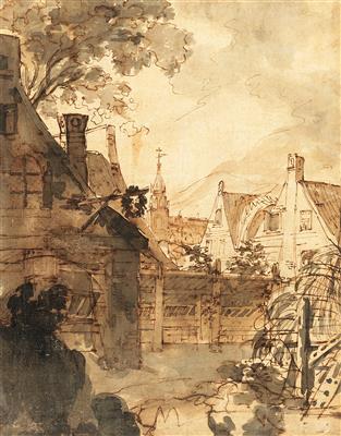 Attributed to Isaac van Ostade - Master Drawings, Prints before 1900, Watercolours, Miniatures