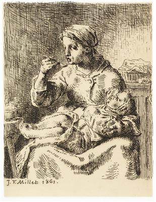 Jean Francois Millet - Mistrovské kresby, Tisky do roku 1900, Akvarely a miniatury