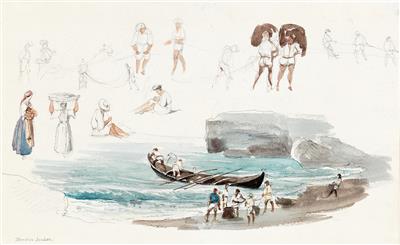 Circle of Thomas Ender - Master Drawings, Prints before 1900, Watercolours, Miniatures