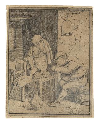 Adriaen Jansz. van Ostade - Meisterzeichnungen und Druckgraphik bis 1900, Aquarelle, Miniaturen