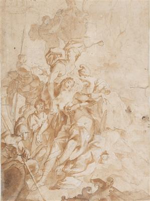 Italian-Flemish school, c. 1700 - Master Drawings, Prints before 1900, Watercolours, Miniatures