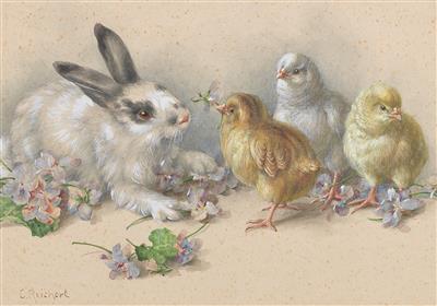 Carl Reichert - Mistrovské kresby, Tisky do roku 1900, Akvarely a miniatury