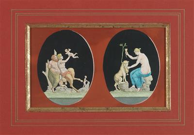 Italien, um 1850 - Meisterzeichnungen und Druckgraphik bis 1900, Aquarelle, Miniaturen