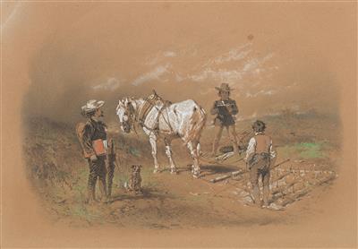 Josef Anton Strassgschwandtner - Mistrovské kresby, Tisky do roku 1900, Akvarely a miniatury