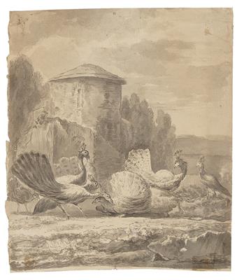 Melchior de Hondecoeter - Disegni e stampe fino al 1900, acquarelli e miniature