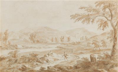 French school, 18th century - Master Drawings, Prints before 1900, Watercolours, Miniatures