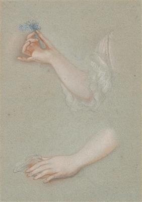 Nicolas Vleughels zugeschrieben/attributed - Meisterzeichnungen und Druckgraphik bis 1900, Aquarelle, Miniaturen