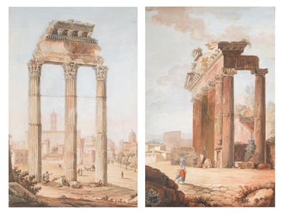 Roman school, 1770 - Disegni e stampe fino al 1900, acquarelli e miniature