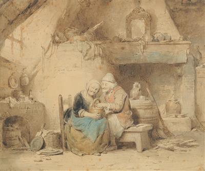 Ferdinand de Braekeleer - Mistrovské kresby, Tisky do roku 1900, Akvarely a miniatury