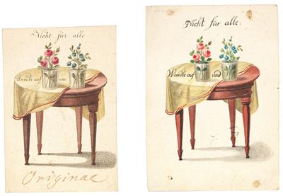 Friendship Card - Mistrovské kresby, Tisky do roku 1900, Akvarely a miniatury