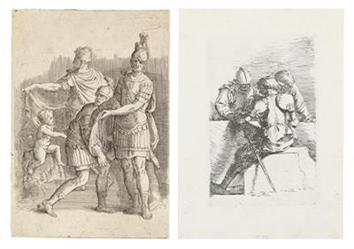 Giovanni Battista Franco - Mistrovské kresby, Tisky do roku 1900, Akvarely a miniatury