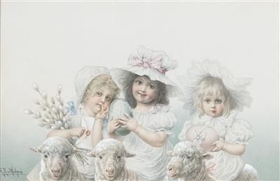 Raimund Ritter von Wichera - Mistrovské kresby, Tisky do roku 1900, Akvarely a miniatury