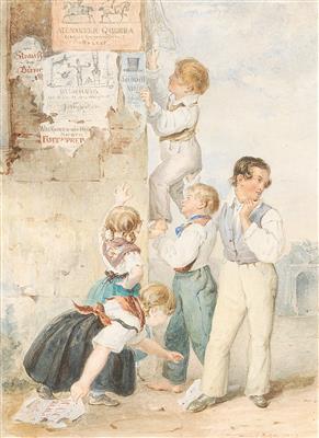 Willibald Richter - Mistrovské kresby, Tisky do roku 1900, Akvarely a miniatury