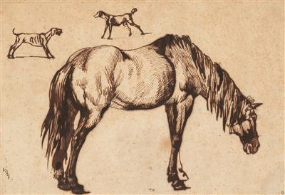 Carle (Charles) Vernet attributed to - Disegni e stampe fino al 1900, acquarelli e miniature