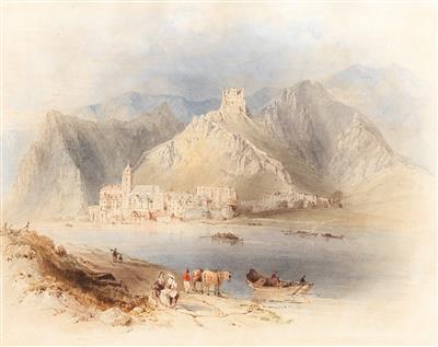 Englischer Reisemaler, 1. Hälfte 19. Jahrhundert - Meisterzeichnungen und Druckgraphik bis 1900, Aquarelle, Miniaturen