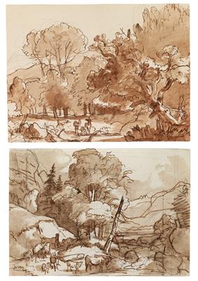 Friedrich Gauermann - Disegni e stampe fino al 1900, acquarelli e miniature