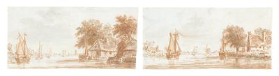 Ludolf Backhuyzen, Circle of - Master Drawings, Prints before 1900, Watercolours, Miniatures