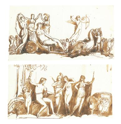 Pietro Benvenuti Circle of - Master Drawings, Prints before 1900, Watercolours, Miniatures