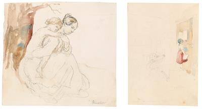Albert Schindler - Mistrovské kresby, Tisky do roku 1900, Akvarely a miniatury