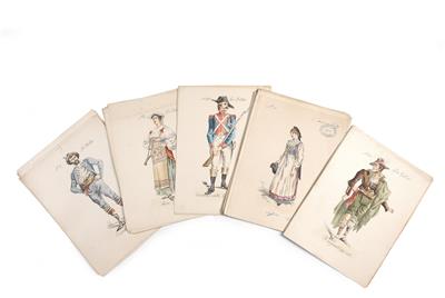 Italien, 2. Hälfte 19. Jahrhundert - Meisterzeichnungen und Druckgraphik bis 1900, Aquarelle, Miniaturen