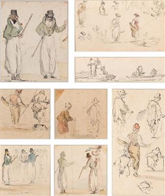 Jean Baptiste Pillement - Meisterzeichnungen und Druckgraphik bis 1900, Aquarelle, Miniaturen