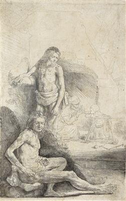Rembrandt Harmensz van Rijn - Meisterzeichnungen und Druckgraphik bis 1900, Aquarelle, Miniaturen