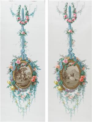 A manufacturer of wallpaper, 19th century - Mistrovské kresby, Tisky do roku 1900, Akvarely a miniatury