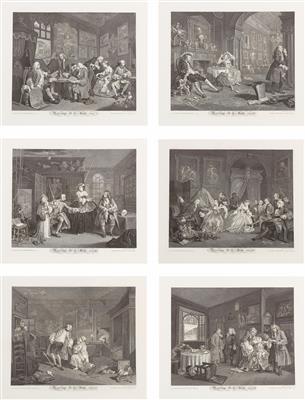 William Hogarth - Disegni e stampe fino al 1900, acquarelli e miniature