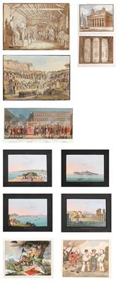 Album, Italy around 1830 - Master Drawings, Prints before 1900, Watercolours, Miniatures