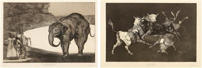Francisco Goya y Lucientes - Meisterzeichnungen, Druckgraphik bis 1900, Aquarelle u. Miniaturen