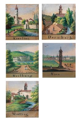 Austria, 1st half 19th century - Mistrovské kresby, Tisky do roku 1900, Akvarely a miniatury