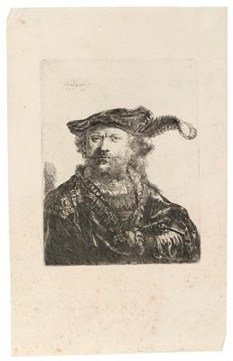 Rembrandt Harmensz van Rijn - Meisterzeichnungen, Druckgraphik bis 1900, Aquarelle u. Miniaturen