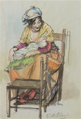 Eugen von Blaas - Mistrovské kresby, Tisky do roku 1900, Akvarely a miniatury