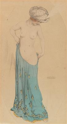 Raphael Kirchner - Meisterzeichnungen und Druckgraphik bis 1900, Aquarelle, Miniaturen