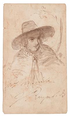Sir Joshua Reynolds, attributed to - Mistrovské kresby, Tisky do roku 1900, Akvarely a miniatury