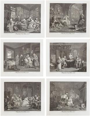 William Hogarth - Disegni e stampe fino al 1900, acquarelli e miniature